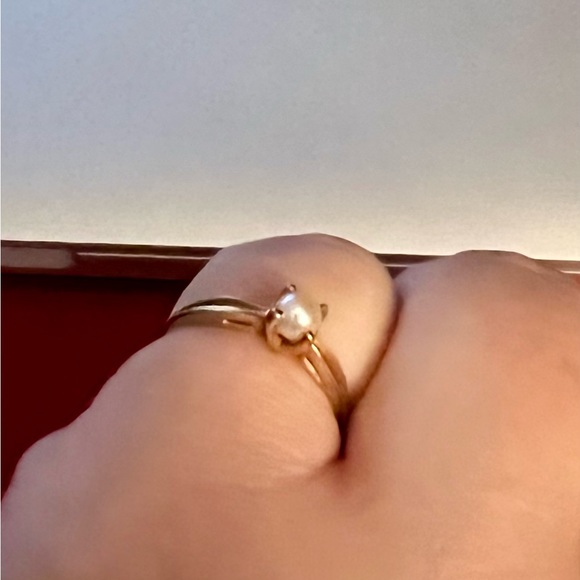 Beautiful 10kt GOLD pearl ring - Picture 6 of 6